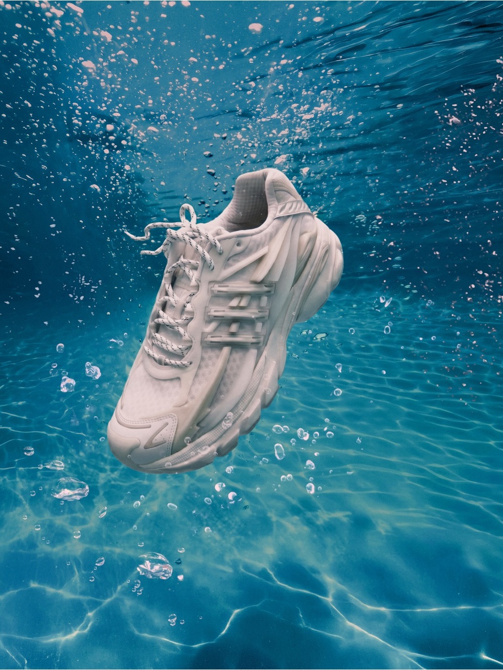 adidas Women's Off-White Chunky Platform Sneakers - Picture 2 of 9